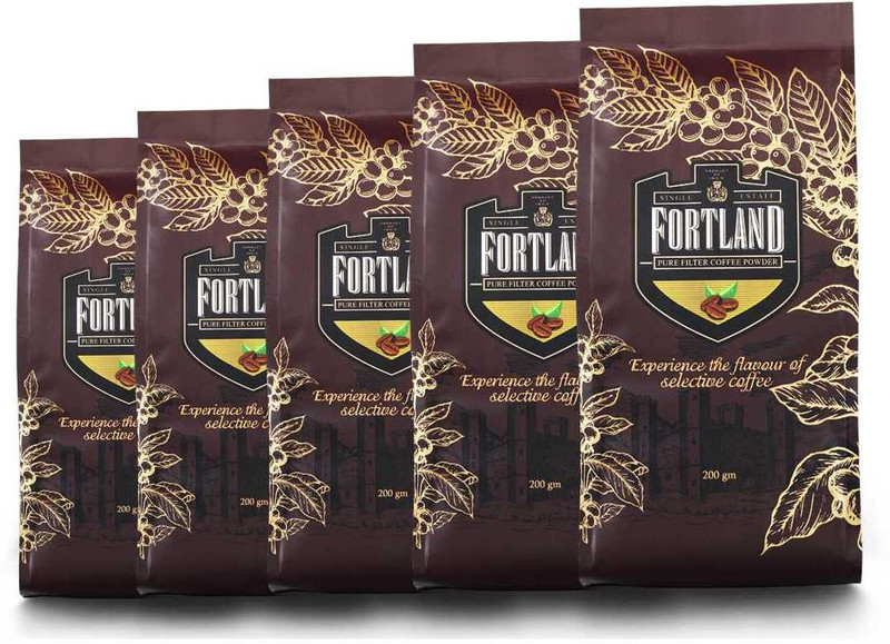 fortland Filter Coffee Powder Filter Coffee(5 x 40 g)