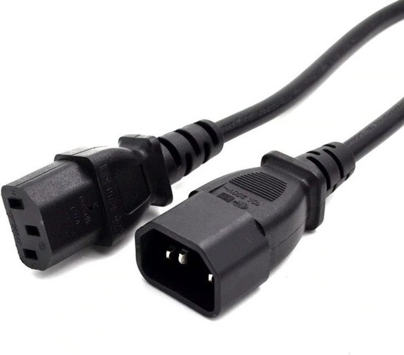 ANDTRONICS Power Cord 1.8 m 10A, 250V Desktop Computer Network Hub Power Extension Cord 1.8M 6 Feet(Compatible with Desktops, Servers, Electrical Items, Black, One Cable)
