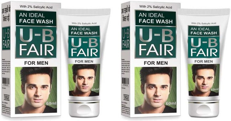 U-B Fair An Ideal Facewash with 2% Salicylic Acid For Men (Pack of 2) Face Wash(120 ml)