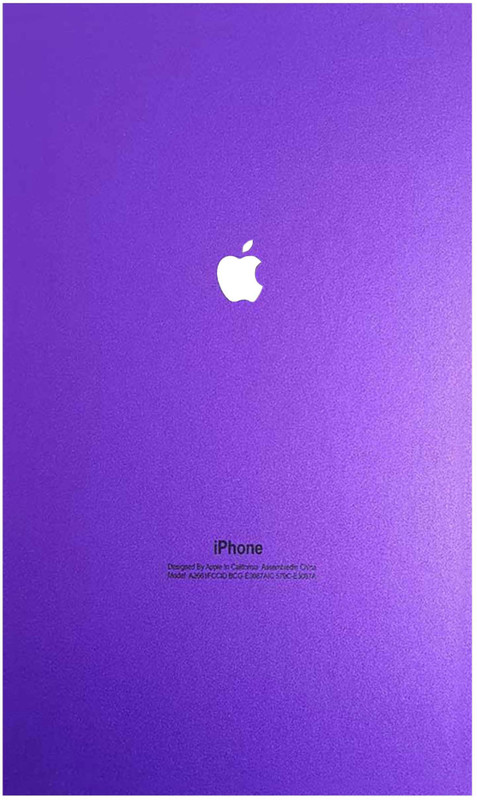 mns Metallic Matte Purple iPhone Laminating Sheet(0.08 Pack of 1)