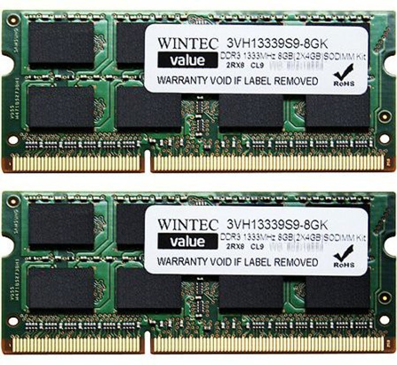 Wintec Ultra Series DDR3 8 GB (Dual Channel) Laptop (Memory Kit)