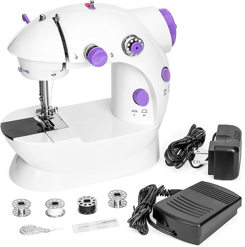 Eware Portable Sewing Double Speed Mini Sewing Machine Electric Sewing Machine( Built-in Stitches 45)