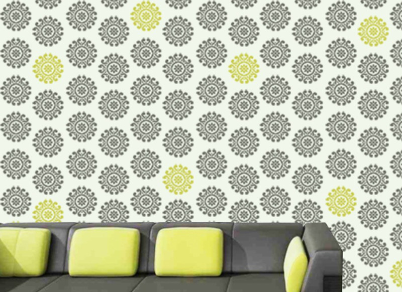 Gallerist Wall Stencil Leaf Design Wall Stencil 1 Stencil Size 12x12 Inches Reusable Diy Free Shipping By Gallerist In Stencils Gal0114985 Wall Painting Stencil Pack Of 1 Beautiful Design Buy
