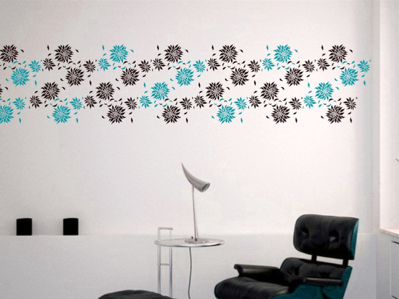 Wall painting flower design hotsell