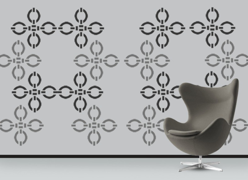 Gallerist Wall Stencil Morden Design Wall Decor Stencil 1