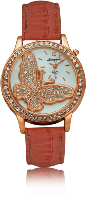 Hongyee A30 Butterfly Analog Watch - For Women Hongyee A30 Butterfly Analog Watch - For Women