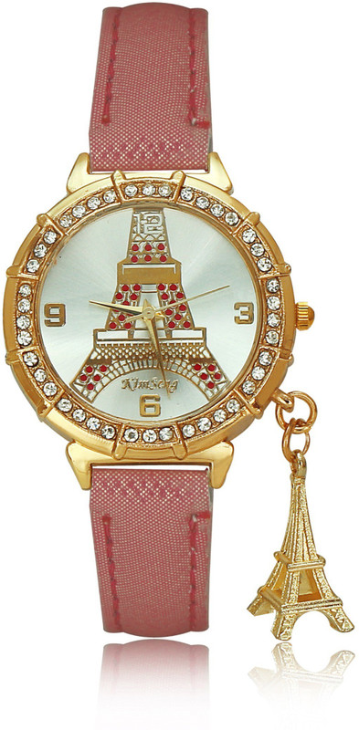 Kim Seng Eiffel Tower Pendant Analog Watch - For Women