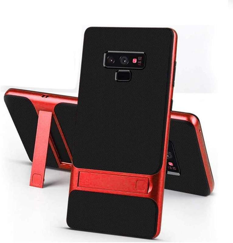 Mobikcity Back Cover for Samsung Galaxy Note 9 Armor Silicone Bracket Dual Hybrid KickStand Case(Red, Shock Proof)