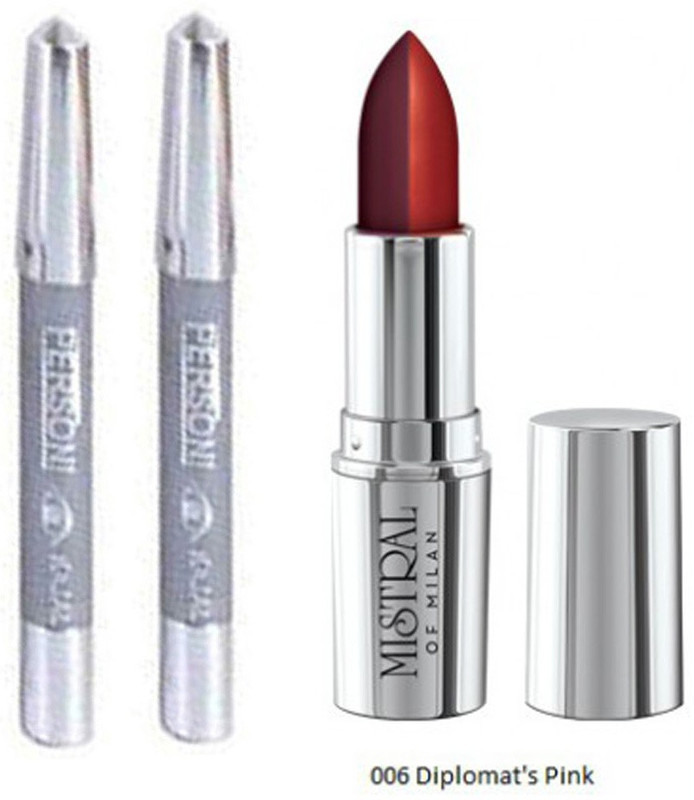 mistral of milan Dual Tone Lipstick kajal 2 pcs(Set of 3)