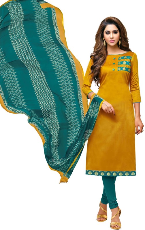Viva N Diva Cotton Silk Solid Salwar Suit Material(Unstitched)