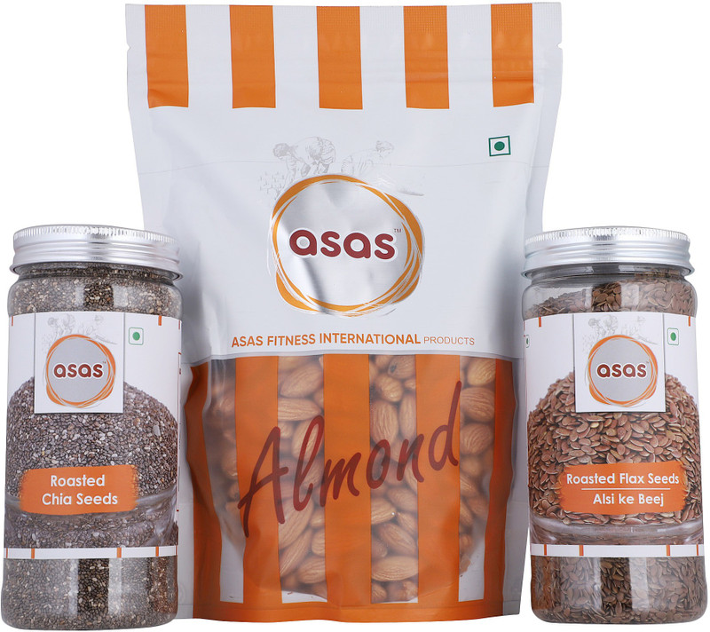 asas Almond,Chia & Flax combo Combo(1kg)