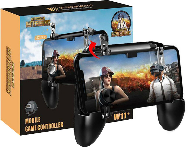 LIFEMUSIC Best Collection W11 PUBG Mobile Gamepad Joystick Metal L1 R1 Trigger Game Shooter Controller for ios and Android Phone Gamepad(Black, For Android, iOS) LIFEMUSIC Best Collection W11 PUBG Mobile Gamepad Joystick Metal L1 R1 Trigger Game Shooter Controller for ios and Android Phone Gamepad(Black, For Android, iOS)