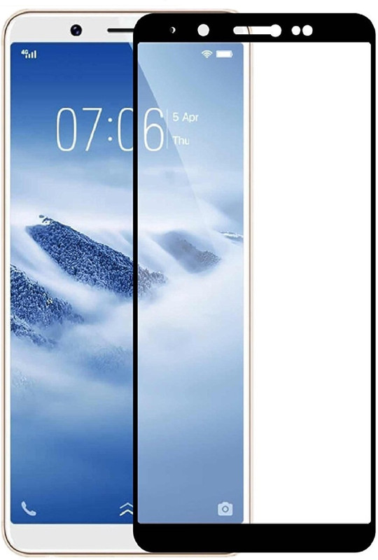 jacure Edge To Edge Tempered Glass for Vivo Y71 Tempered Glass 5D 3D Curved Full Coverage Anti Glare, Anti Fingerprint, Tempered Glass Screen Protector for Vivo Y71 JA/SLTG5DBK/1073(Pack of 1)