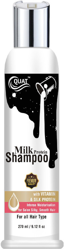 quat Milk Protein Shampoo, With VITAMIN & Silk Proten(270 ml)