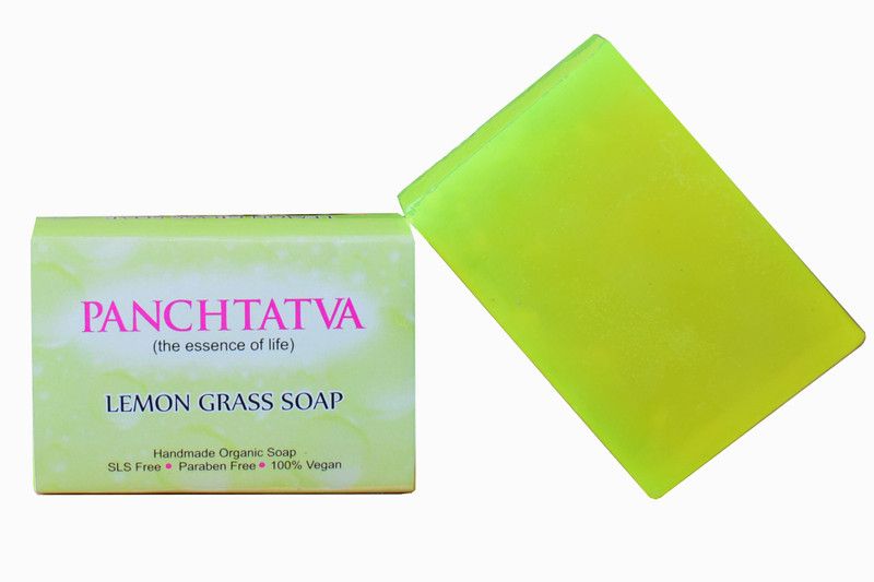panchtatva Lemongrass handmade natural organic soap(3 x 110 g)