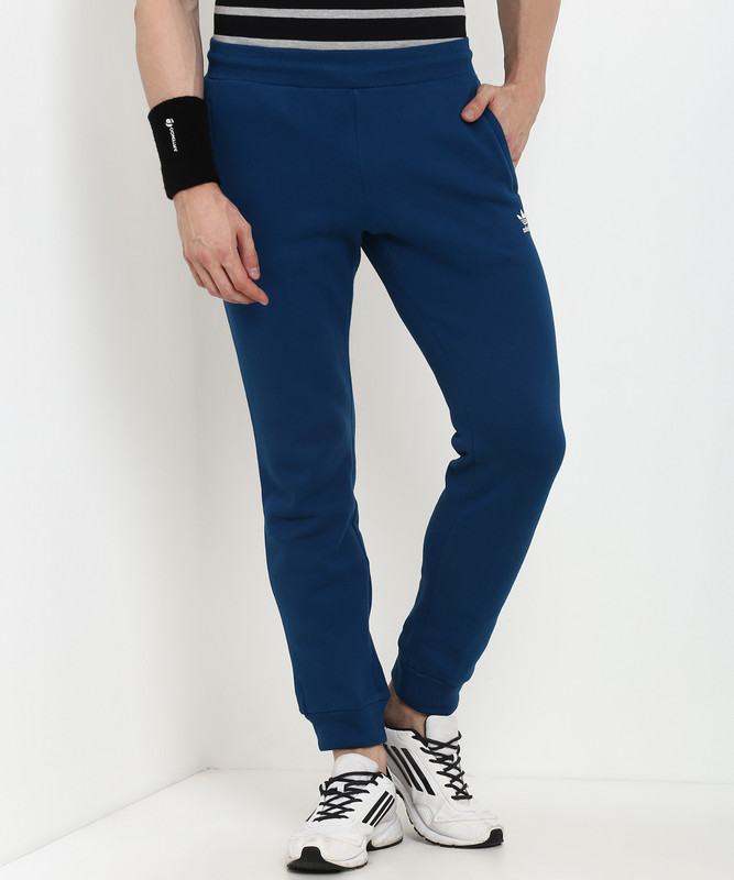 adidas solid men track pants