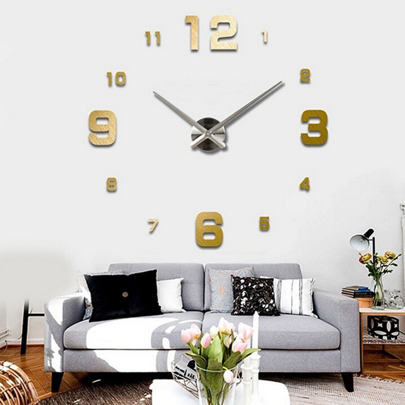 ora clocks Analog 120 cm X 120 cm Wall Clock(Gold, Without Glass)