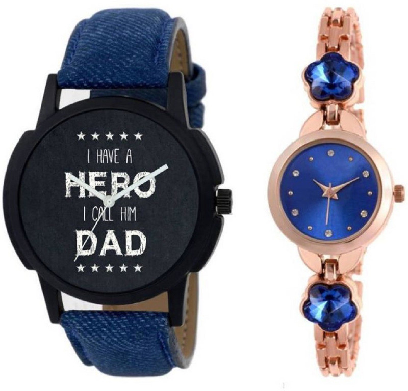 Jogi Fashion LMM-STONE-BLUE-COPER-STONE NEW JOGI FASHION COUPLE WATCH SET OF 2 Analog Watch  - For Men & Women