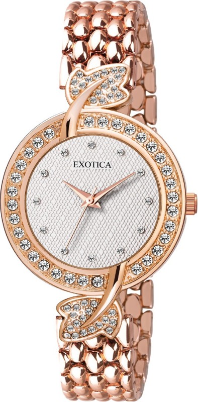 Exotica Fashion EFSPL-9002-Rose-Gold Analog Watch - For Girls