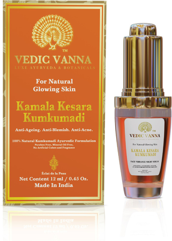 vedic vanna Kamala Kesara Kumkumadi Skin Night Serum, 12 ML(12 ml)
