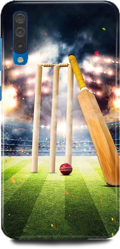 ADZIRE Back Cover for SAMSUNG GALAXY A50 cricket Printed(Cricket,Cricket Stadium,Bat, Bowl,Stump, Hard Case)