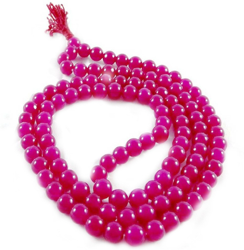 mormukut Pink Ruby mala Ruby Stone Necklace