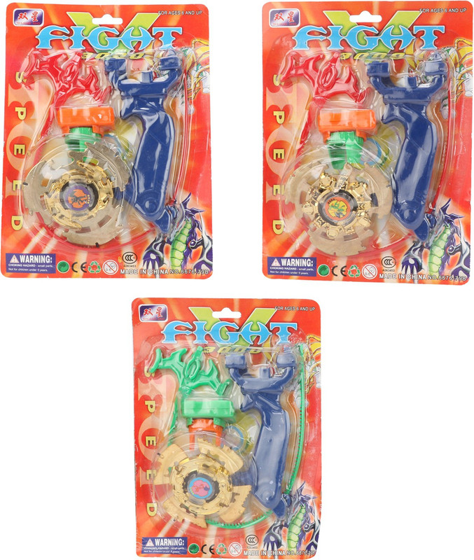 kdsn Beyblade 5D 1 with Sharp Metal Edge (pack of 3 )(Multicolor)