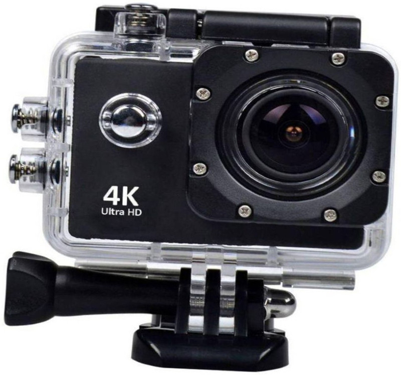 Maupin 4K ACTION CAMERA 4K Action Camera Ultra HD 1080P Waterproof with Rechargeable Battery Sports and Action Camera(Black, 16 MP)