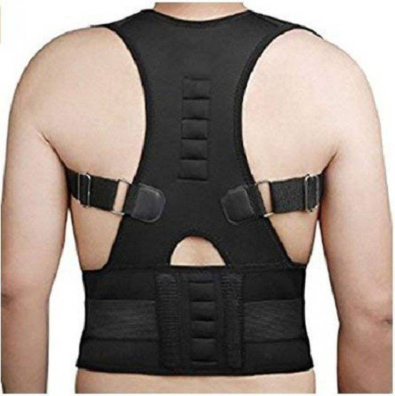 Melodeum Back support for exercise and back pain relief Back & Abdomen Support(Black)