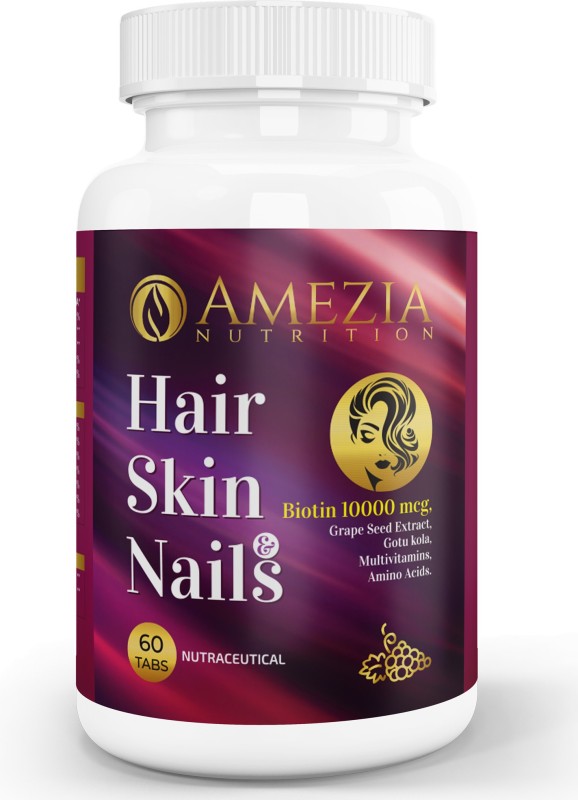 Amezia Hair Skin & Nails with Biotin 10000 mcg Multis(60 s)