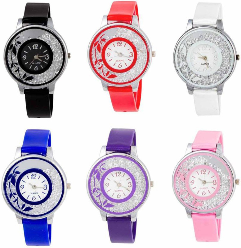 spirits 567 Black+Red+White+Blue+Parpul+Pink-189 New Stylish Analog Watch  - For Women