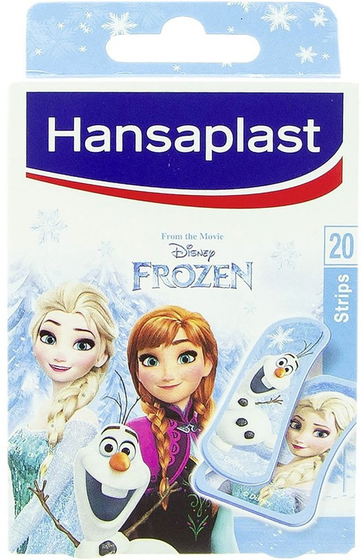 HANSAPLAST Frozen Kids Band-Aid 20 Strips, Easy to Remove Bandage Protector Adhesive Band Aid(Set of 20)