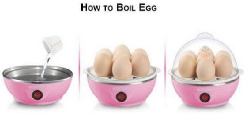 TAHIRA FASHION NA Egg Cooker(Pink, 7 Eggs)