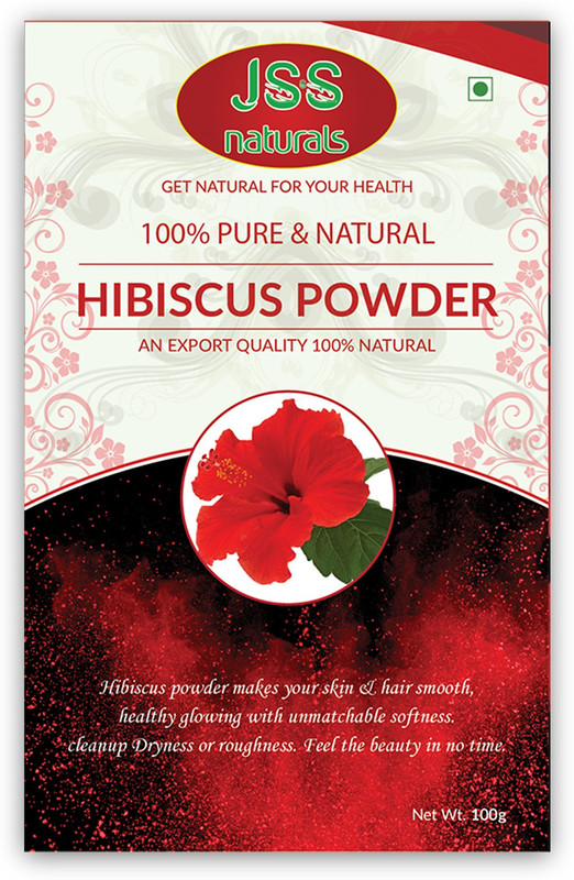jsss naturals Hibiscus Flower Powder for hair & skin | 100% PURE & NATURAL (100 Grams)(100 g)