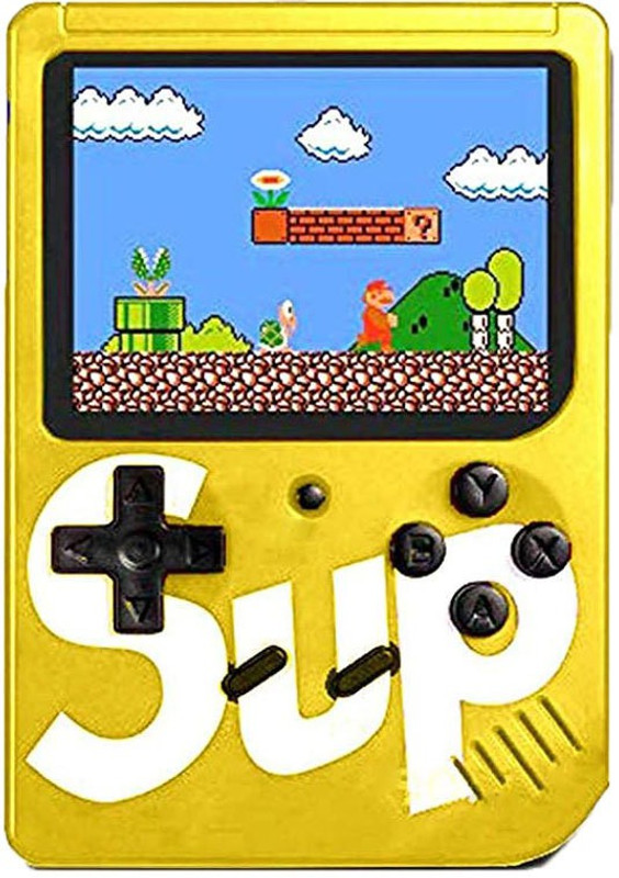 allmusic SUP 400 in 1 Retro Game Handheld Classical Video Game Gamebox with TV output Gaming console ideal for Children,adults 8 GB with Mario, and other 400 Games, DR Mario, Turtles, Super Mario, Contra(Multicolor)