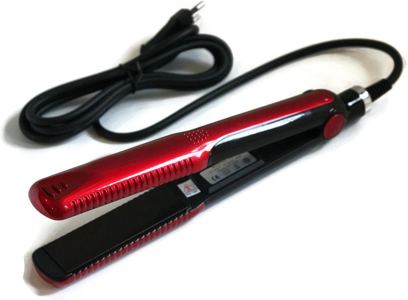 pritam global traders KM-327 KM-327 pink with Ceramic Titanium-Plated Hair Straightener(Multicolor, Red)