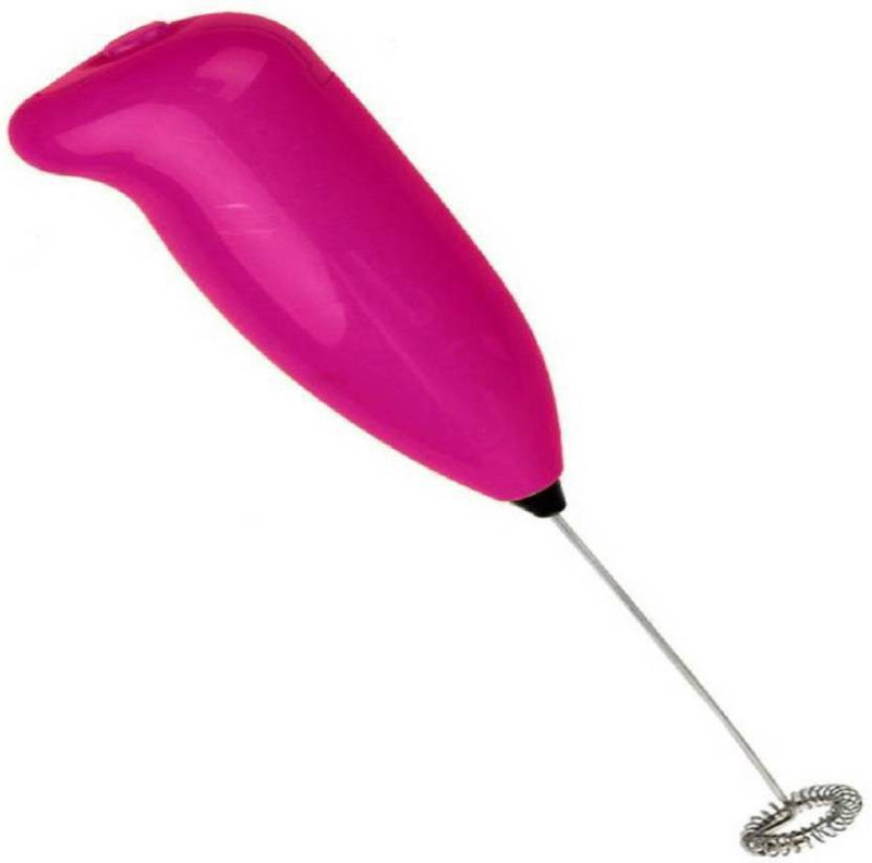Granny Smith Electric Frother Handheld Milk Wand Mixer for Latte Coffee Hot 3 Hand Blender(Pink)