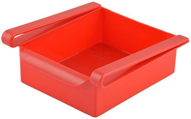 stephy Unbreakable 100% ABS plastic Multi Purpose Storage Racks/ Refrigerator Rack/ Dining Table Rack/ Office Table Rack/ Study Table Rack/ Tray (Red) Plastic Kitchen Rack(Red)