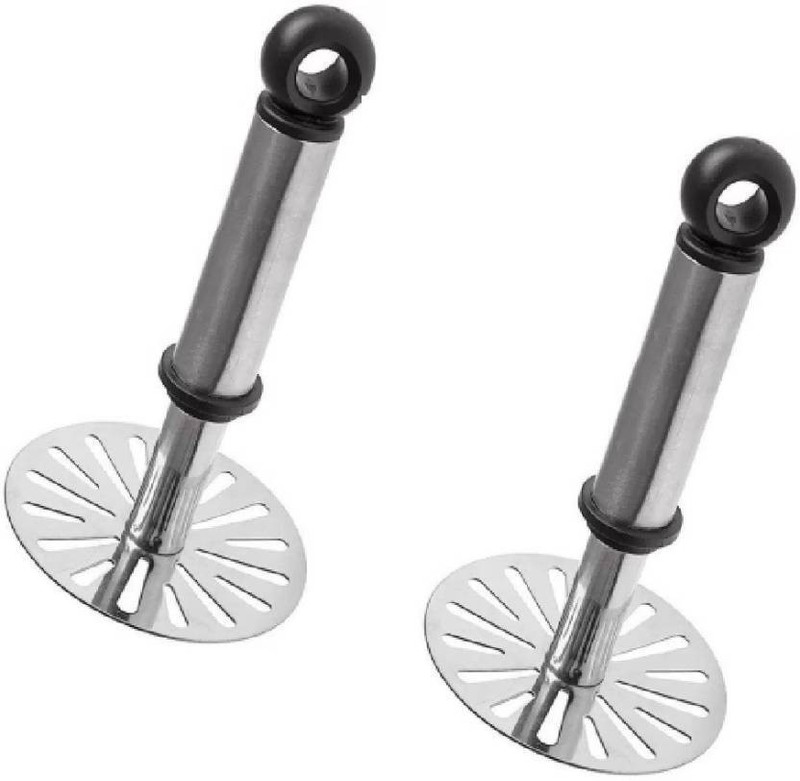 kanyka Combo Stainless Steel Potato Vegetable Pav Bhaji Masher Steel Masher(Pack of 2)
