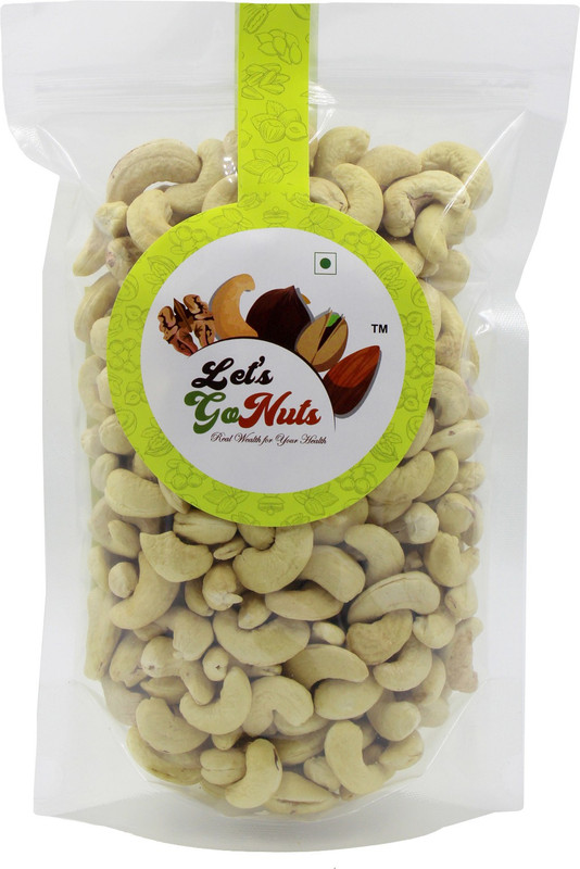 Let's GoNuts Fresh Crispy Cashewnuts Whole Nuts 500g Cashews(500 g)