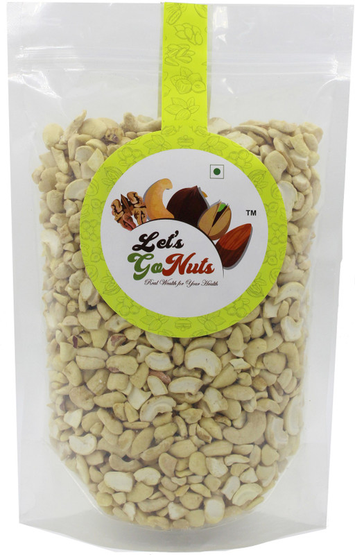 Let's GoNuts Fresh Crispy Cashews Broken Nuts 4Pcs. (Thukdi) 500g Cashews(500 g)