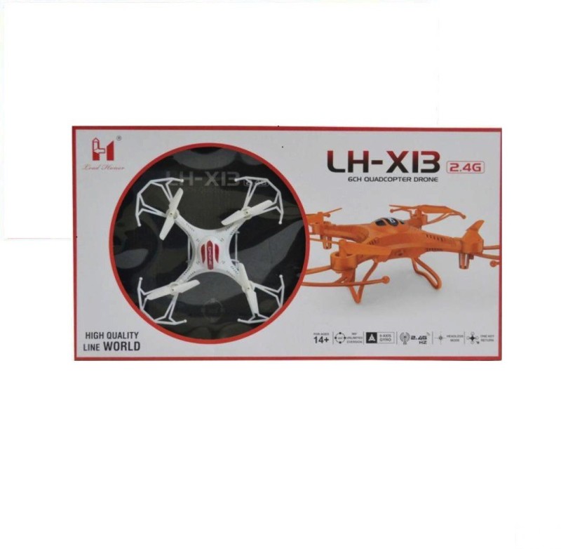 HRSGS LH-X13 2.4 G Drone with Remote Control Without Camera(White/Red)
