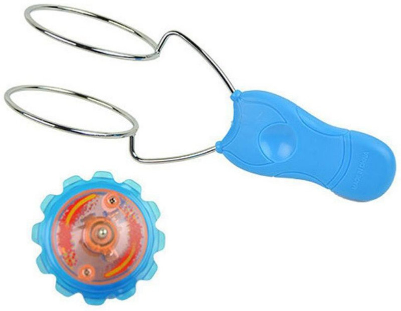 quinergys ® Flashing Magnetic Yoyo Gyro Spinning Wheel Toy(Blue)