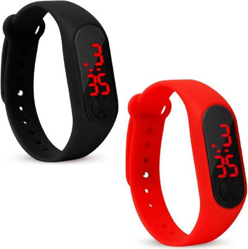 nice choice star latest fashion magnet led rubber analog watch for boys & girls Analog Watch  - For Boys & Girls
