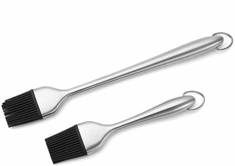 P-PLUS INTERNATIONAL Silicone Flat Pastry Brush(Pack of 2)