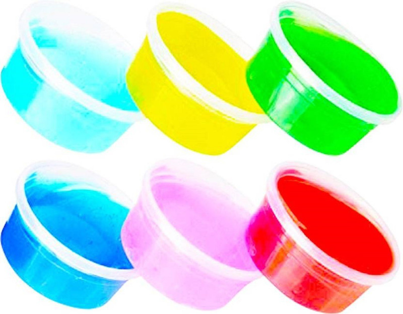 WHITE POPCORN Crystal Clay Soft Slime Transparent Magic Mud Multicolor Putty Toy