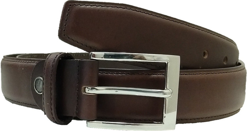 kuze Men Evening, Party, Formal Brown Genuine Leather Belt