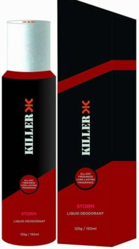KILLER storm Deodorant Spray  -  For Men & Women(150 ml)