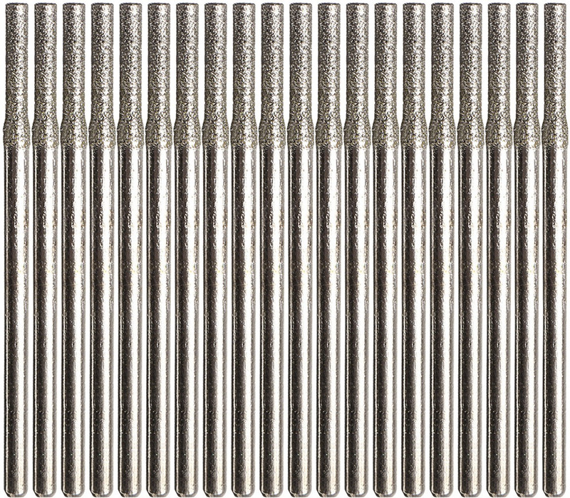 drillpro 20PCS 2mm Diamond Coated