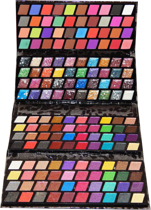 firstzon professional 160 color matte shimmer and creamy combo eyeshadow palette 167 g(multicolor)